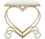 Tabouret en métal doré Heart 50 x 37.5 x 51.5 cm - 109