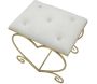 Tabouret en métal doré Heart 50 x 37.5 x 51.5 cm - 6