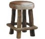 Tabouret peau de chevre Cow-Boy