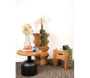 Tabouret carré pin recyclé – REWOOD - 8