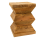 Bout de canapé totem en pin recyclé - REWOOD