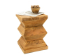 Bout de canapé totem en pin recyclé - REWOOD - AUB-7170