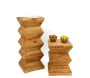 Bout de canapé totem en pin recyclé - REWOOD - 9