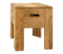 Tabouret carré pin recyclé – REWOOD