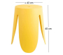 Tabouret en polypropylène Ravish - 5