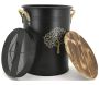 Tabouret et seau à pellets avec pelle Au coin du feu - AUBRY GASPARD