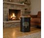 Tabouret et seau à pellets avec pelle Au coin du feu - AUBRY GASPARD