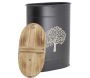 Tabouret et seau à pellets avec pelle Au coin du feu - AUB-6871