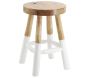 Tabouret rond en teck massif - Arden