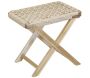 Table pliante en teck et cannage Synthétique BAIA