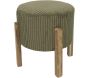 Tabouret en velours côtelé Scott