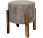 Tabouret en velours côtelé Scott