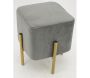 Tabouret carré pied doré Gatsby - AUBRY GASPARD