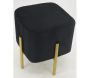 Tabouret carré pied doré Gatsby - AUBRY GASPARD