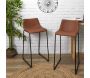 Tabourets de bar en polyuréthane Stan (Lot de 2) - THE HOME DECO FACTORY