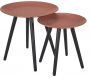 Tables gigognes rondes Relief (Lot de 2)