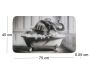Tapis de bain en polyester Animal 45 x 75 cm - 5