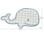 Tapis en coton forme de baleine 120 cm - 23,02