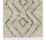 Tapis en coton naturel et noir 60 x 90 cm - 29,90