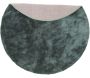 Tapis en coton et polyester effet viscose vert Undra - VEN-0326