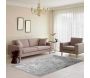 Tapis imitation fourrure argentée 120 x 170 cm - THE HOME DECO FACTORY