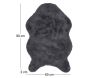 Tapis imitation fourrure poil fin 60x90 cm - 5