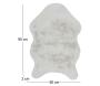 Tapis imitation fourrure poil fin 60x90 cm - 5