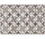 Tapis intérieur carreaux de ciment étoiles effet usé