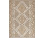 Tapis intérieur extérieur aspect jute jaune Tijuana 9054
