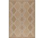 Tapis intérieur extérieur aspect jute jaune Tijuana 9048