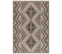 Tapis intérieur extérieur aspect jute noire Tijuana 9054