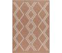 Tapis intérieur extérieur aspect jute terracotta Tijuana 9048