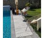 Tapis intérieur extérieur en polypropylène Fira 989 blanc - 6