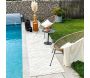 Tapis intérieur extérieur en polypropylène Fira 988 blanc - 6