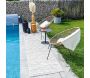 Tapis intérieur extérieur en polypropylène Fira 990 blanc - 6