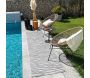 Tapis intérieur extérieur en polypropylène Fira 990 gris - 6
