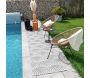 Tapis intérieur extérieur en polypropylène Fira 985 gris - 6