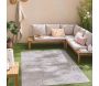 Tapis intérieur extérieur en polypropylène Fira 985 gris - 