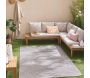 Tapis intérieur extérieur en polypropylène Fira 987 gris - 