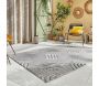 Tapis intérieur extérieur en polypropylène Fira 989 gris - 