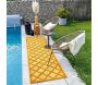 Tapis intérieur extérieur en polypropylène Fira 991 jaune - 5