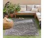 Tapis intérieur extérieur en polypropylène Fira 988 noir - 