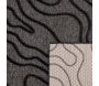 Tapis intérieur extérieur en polypropylène Fira 988 noir - NAZ-1073