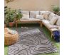 Tapis intérieur extérieur en polypropylène Fira 988 noir - 5