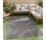 Tapis intérieur extérieur en polypropylène Fira 989 noir - 