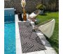 Tapis intérieur extérieur en polypropylène Fira 989 noir - 6