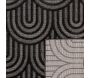 Tapis intérieur extérieur en polypropylène Fira 985 noir - NAZ-0967