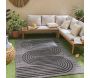 Tapis intérieur extérieur en polypropylène Fira 987 noir - 