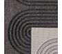 Tapis intérieur extérieur en polypropylène Fira 987 noir - NAZ-1038