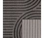 Tapis intérieur extérieur en polypropylène Fira 986 noir - NAZ-1006